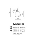 Kinkiety nowoczesne - AZzardo ZYTA WALL XS Biały MB2300-XS WH Kinkiet - produkt 2