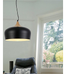 Lampy wiszące w stylu skandynawskim - Azzardo PARMA BLACK 1xE27 Wisząca Czarny AZ1331 - produkt 3