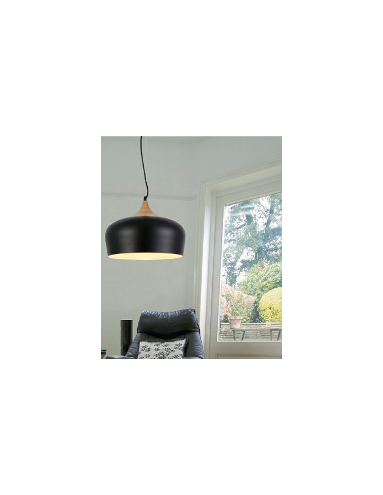 Azzardo PARMA BLACK 1xE27 Wisząca Czarny AZ1331