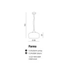 Lampy wiszące w stylu skandynawskim - Azzardo PARMA BLACK 1xE27 Wisząca Czarny AZ1331 - produkt 6