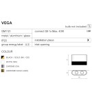 Kinkiety - Azzardo VEGA WHITE 1xG9 Ścienna Biały AZ1708 - product 3