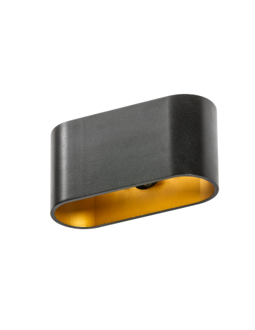 Azzardo VEGA BLACK/GOLD 1xG9 Ścienna Czarny/Złoty AZ1709