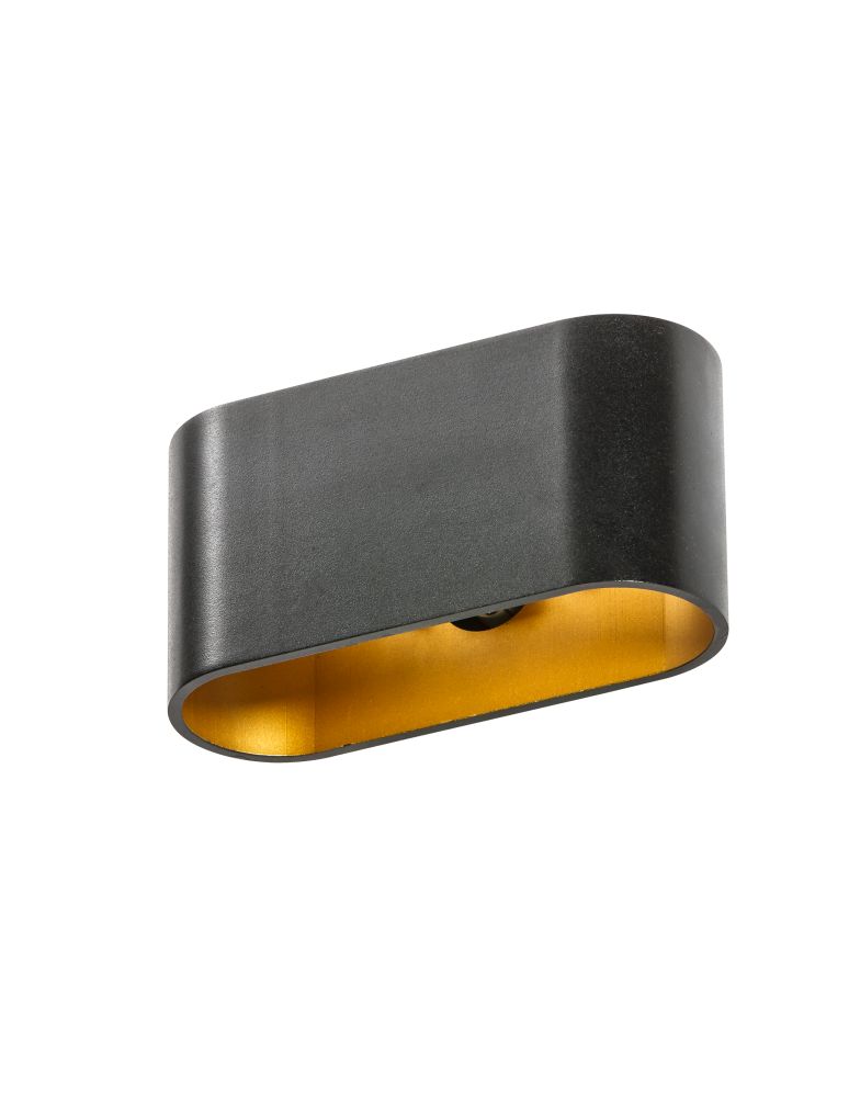 Kinkiety - Azzardo VEGA BLACK/GOLD 1xG9 Ścienna Czarny/Złoty AZ1709 - produkt kolory-swiatla.pl 1