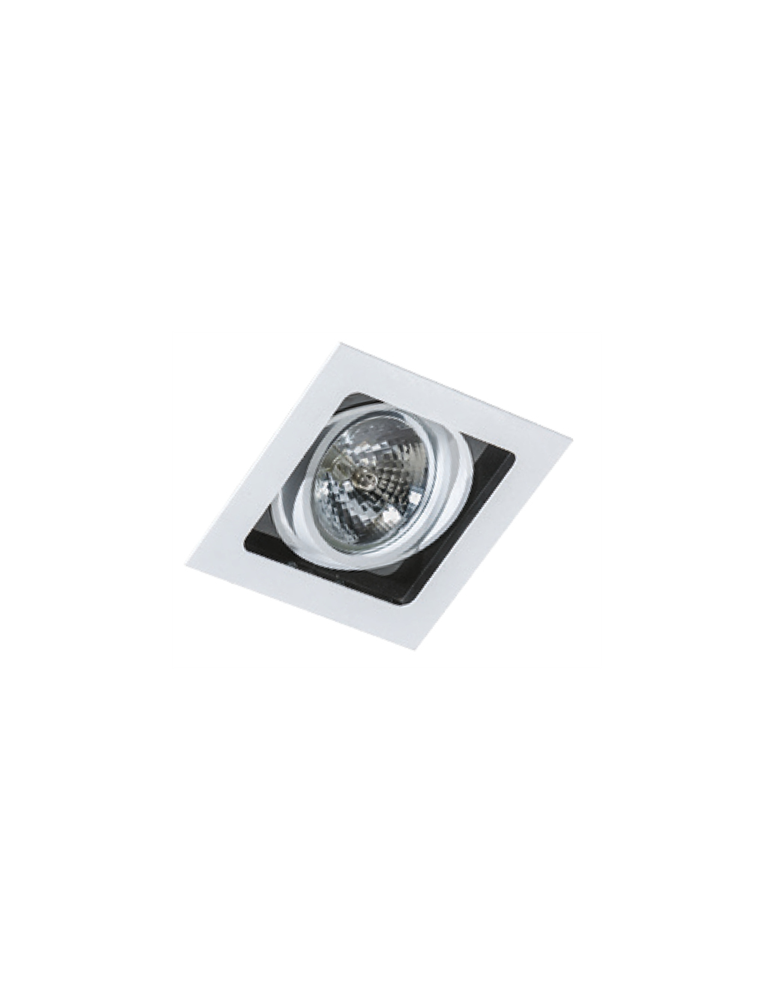 Lampy podtynkowe kierunkowe - Azzardo SISTO 1 WHITE 1xES111 Wpuszczana Biały/Czarny AZ1446 - produkt kolory-swiatla.pl 1