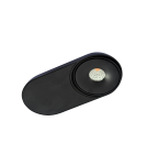 Lampy podtynkowe kierunkowe - Azzardo TORONTO 1 BK LED 10W 680lm 3000K Wpust Wychylna Czarny AZ4064 - product 2