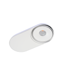 Lampy podtynkowe kierunkowe - Azzardo TORONTO 1 WH LED 10W 680lm 3000K Wpust Wychylna Biały AZ4070 - product 1