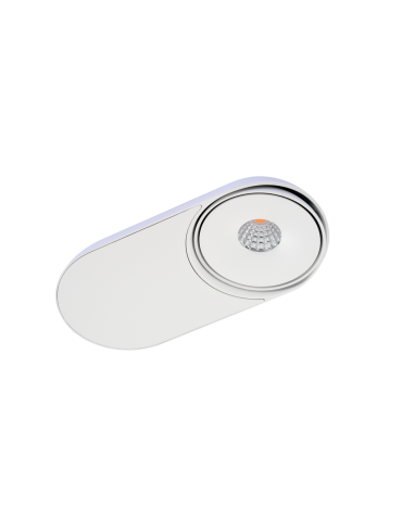 Azzardo TORONTO 1 WH LED 10W 680lm 3000K Wpust Wychylna Biały AZ4070
