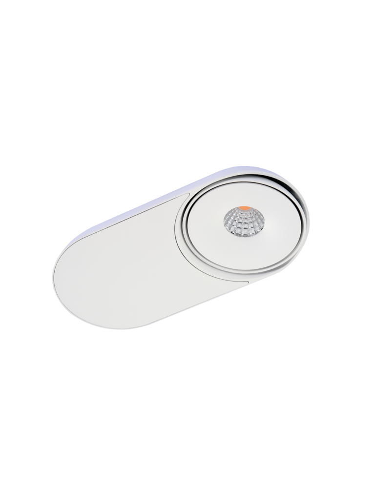 Azzardo TORONTO 1 WH LED 10W 680lm 3000K Wpust Wychylna Biały AZ4070