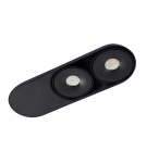 Lampy podtynkowe kierunkowe - Azzardo TORONTO 2 BK LED 2x10W 2x680lm 3000K Wpust Wychylna Czarny AZ4065 - product 3