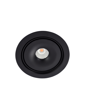 Azzardo TORONTO 1 SPOT BK LED 15W 810lm 3000K Wpust Wychylna Czarny AZ4063