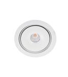Lampy podtynkowe kierunkowe - Azzardo TORONTO 1 SPOT WH LED 15W 810lm 3000K Wpust Wychylna Biały AZ4071 - product 1