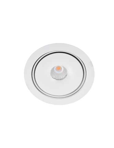 Azzardo TORONTO 1 SPOT WH LED 15W 810lm 3000K Wpust Wychylna Biały AZ4071