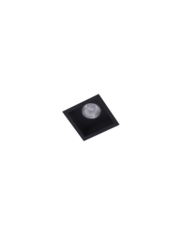 Azzardo MILET BK 1xGU10 Wpust Nieruchoma Czarny AZ4076