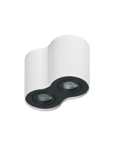 Azzardo BROSS 2 WHITE/BLACK 2xGU10 Natynkowa Biały/Czarny AZ1753 - produkt 2