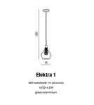 Lampy wiszące - Azzardo ELEKTRA 1 1xG9 Wisząca Przeźroczysty/chrom AZ1687 - produkt 2