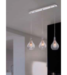 Lampy wiszące na listwie - Azzardo ELEKTRA 3 LINE 3xG9 Wisząca Przeźroczysty/chrom AZ1689 - produkt 2