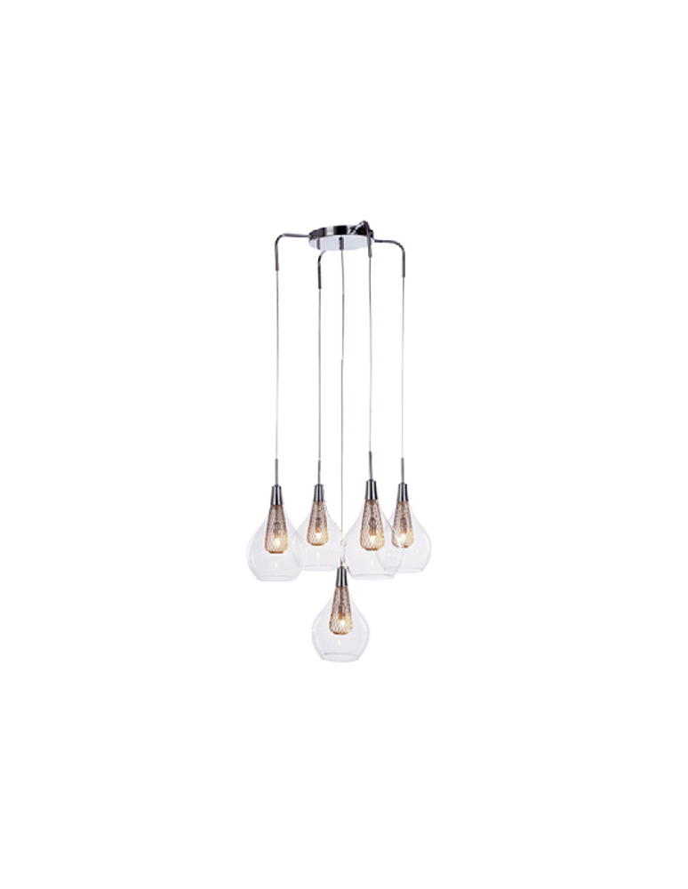 Lampy wiszące na listwie - Azzardo ELEKTRA 3 LINE 3xG9 Wisząca Przeźroczysty/chrom AZ1689 - produkt kolory-swiatla.pl 9