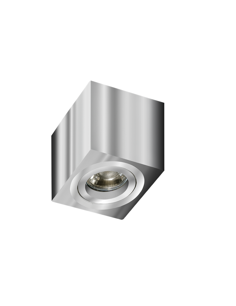 Oprawy sufitowe na wymienne źródło światła - Azzardo MINI ELOY CHROME 1xGU10 Natynkowa Chrom AZ1755 - produkt kolory-swiatla.pl 1