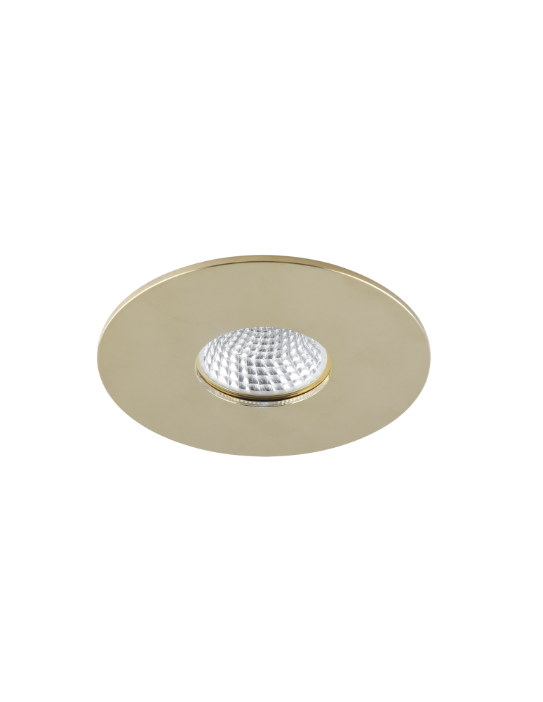 Lampy podtynkowe okrągłe - Azzardo CLETO GOLD 1xGU10 Wpuszczana Złoty AZ1622 - produkt kolory-swiatla.pl 1