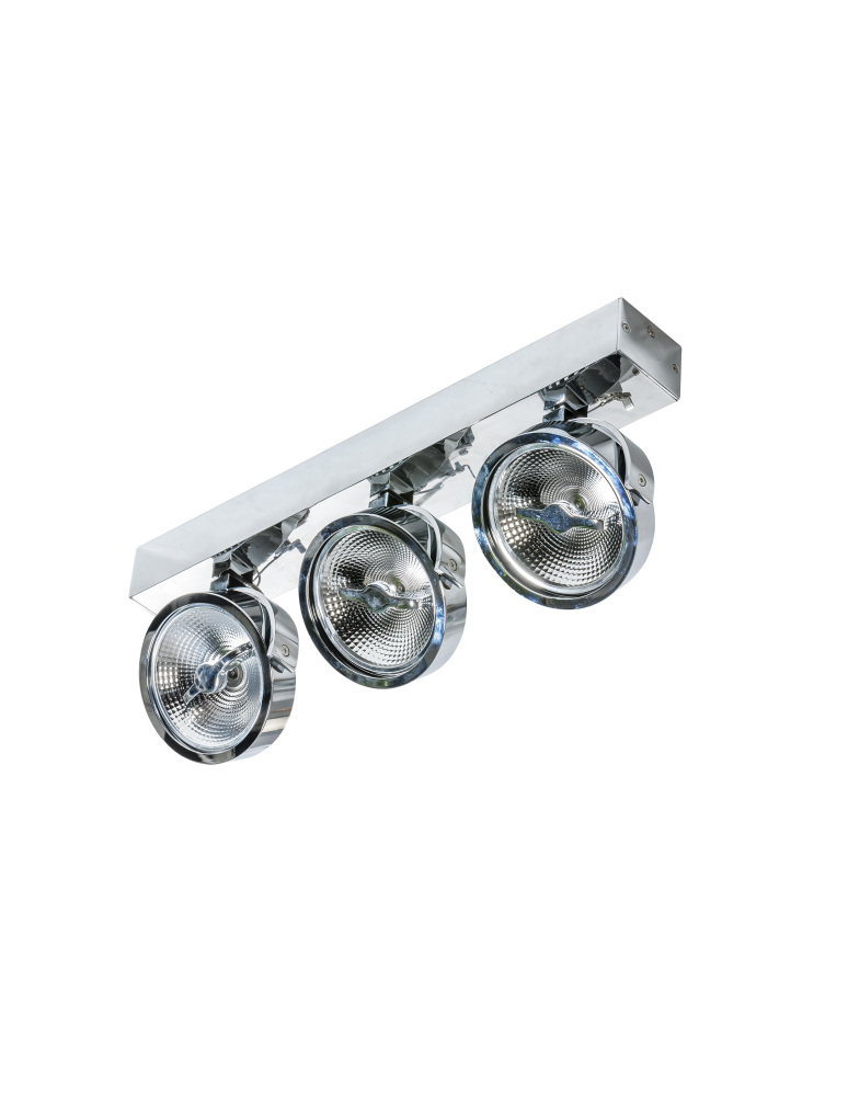 Lampy sufitowe reflektory - Azzardo JERRY 3 12V CHROM 3xAR111 Reflektor Sufitowy Chrom AZ1750 - produkt kolory-swiatla.pl 1