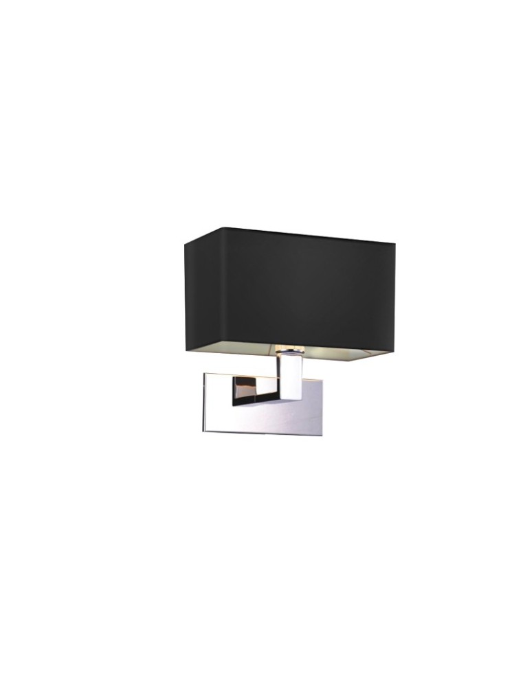 Kinkiety z abażurem - Azzardo MARTENS WALL BLACK 1xE27 Ścienna Czarny AZ1556 - produkt kolory-swiatla.pl 1