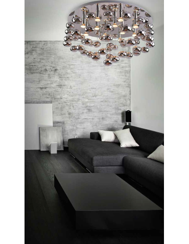 Azzardo LUVIA 80 CHROME 10xGU10 Sufitowa/Wisząca Chrom AZ2542 - produkt 2