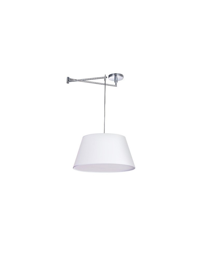 AZzardo NATALIA S Biały AZ1924+AZ2592 (w komplecie abażur 50cm biały) Wisząca
