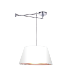 Lampy wiszące z abażurem - AZzardo NATALIA S Biały AZ1924+AZ2592 (w komplecie abażur 50cm biały) Wisząca - product 4