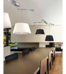 Lampy wiszące z abażurem - AZzardo NATALIA S Biały AZ1924+AZ2592 (w komplecie abażur 50cm biały) Wisząca - product 5