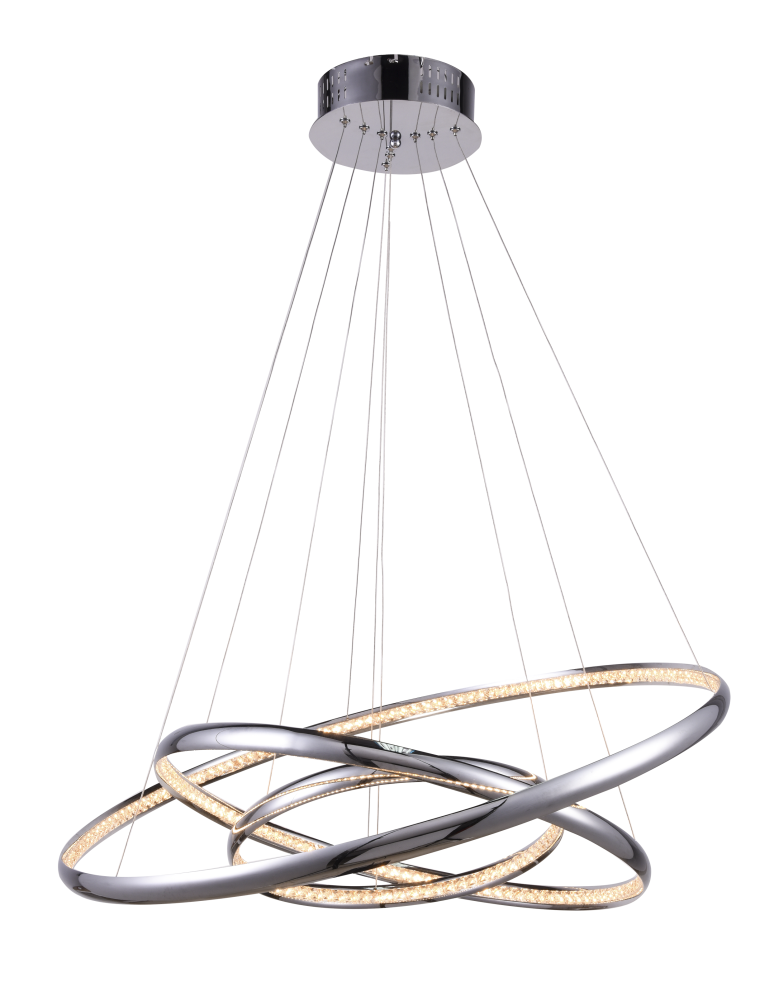 Lampy wiszące LED - Azzardo BRIGHTON 3 CHROME 1xLED Wisząca Chrom AZ1609 - produkt kolory-swiatla.pl 1