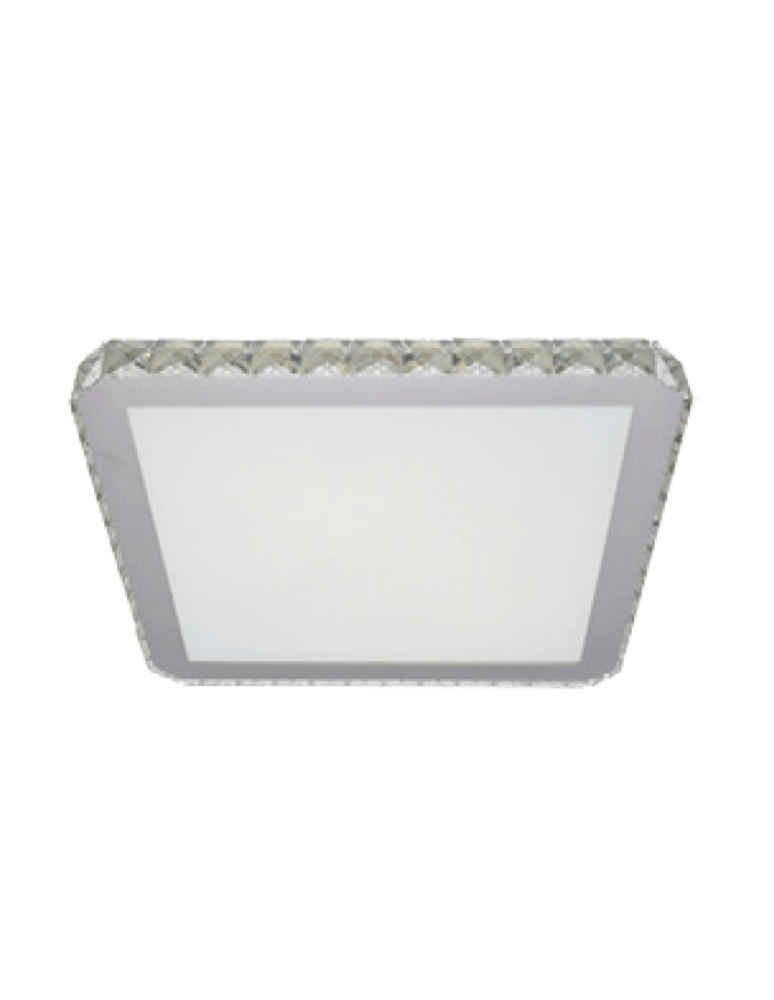 Lampy sufitowe z kryształami - Azzardo GALLANT 50 SQUARE 1xLED Sufitowa Przeźroczysty/Biały AZ1595 - produkt kolory-swiatla.pl 1