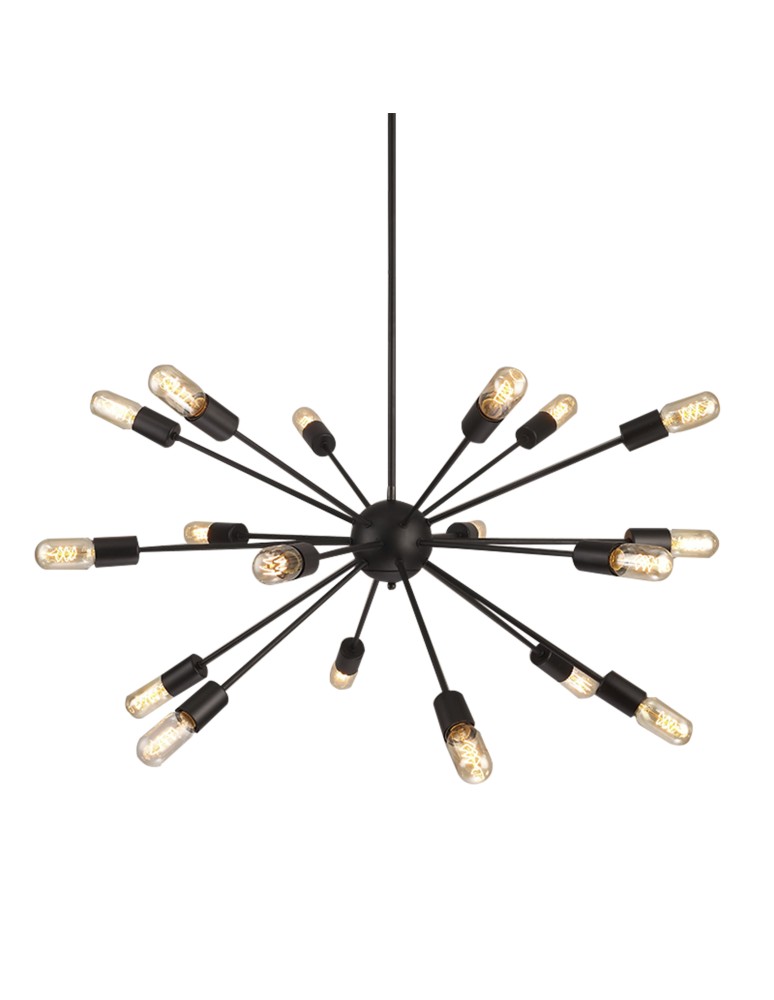 Azzardo ORBIT BLACK 18xE27 Wisząca Czarny AZ1657
