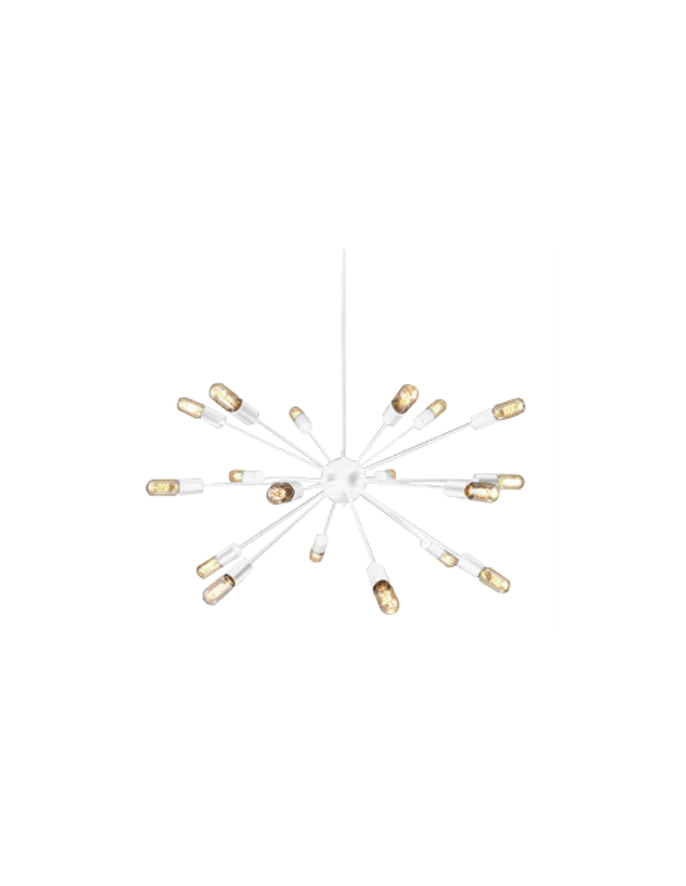 Azzardo ORBIT WHITE 18xE27 Wisząca Biały AZ1658