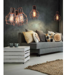 Lampy wiszące - Azzardo CARRON 3 COPPER 3xE27 Wisząca Miedź AZ1660 - produkt 2