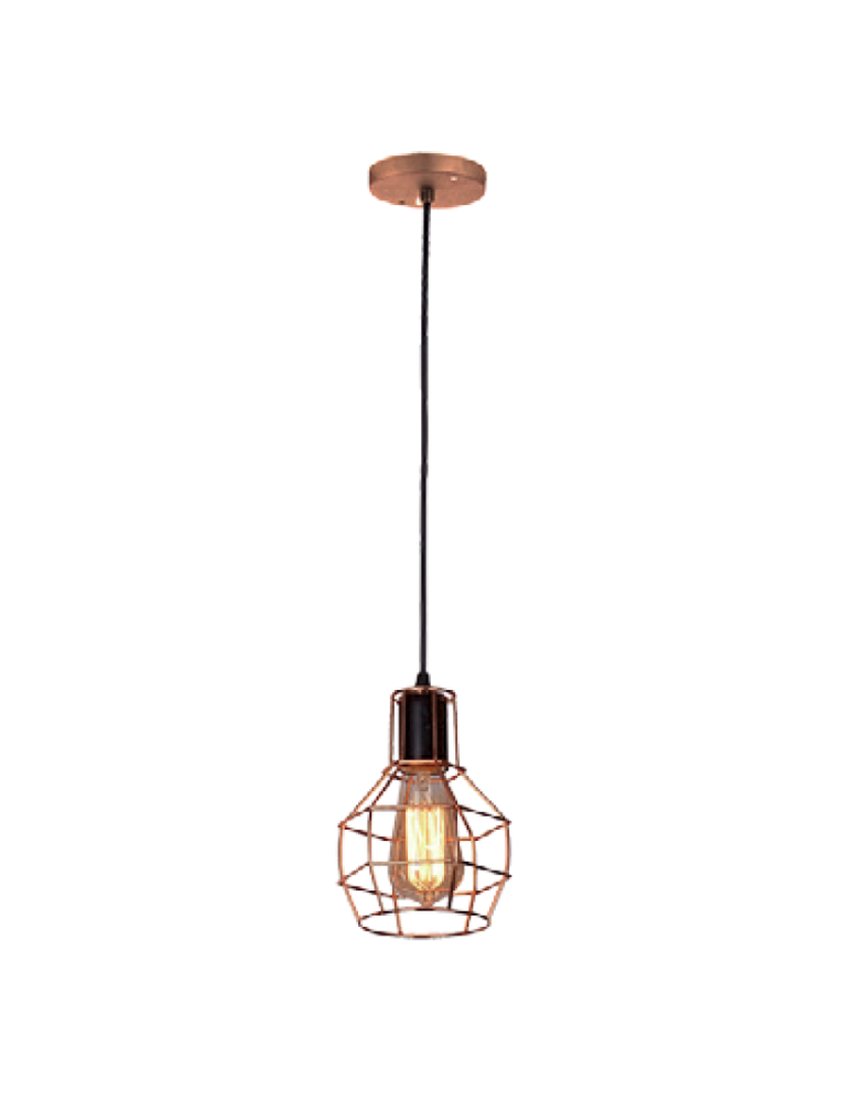 Lampy wiszące - Azzardo CARRON 3 COPPER 3xE27 Wisząca Miedź AZ1660 - produkt kolory-swiatla.pl 5