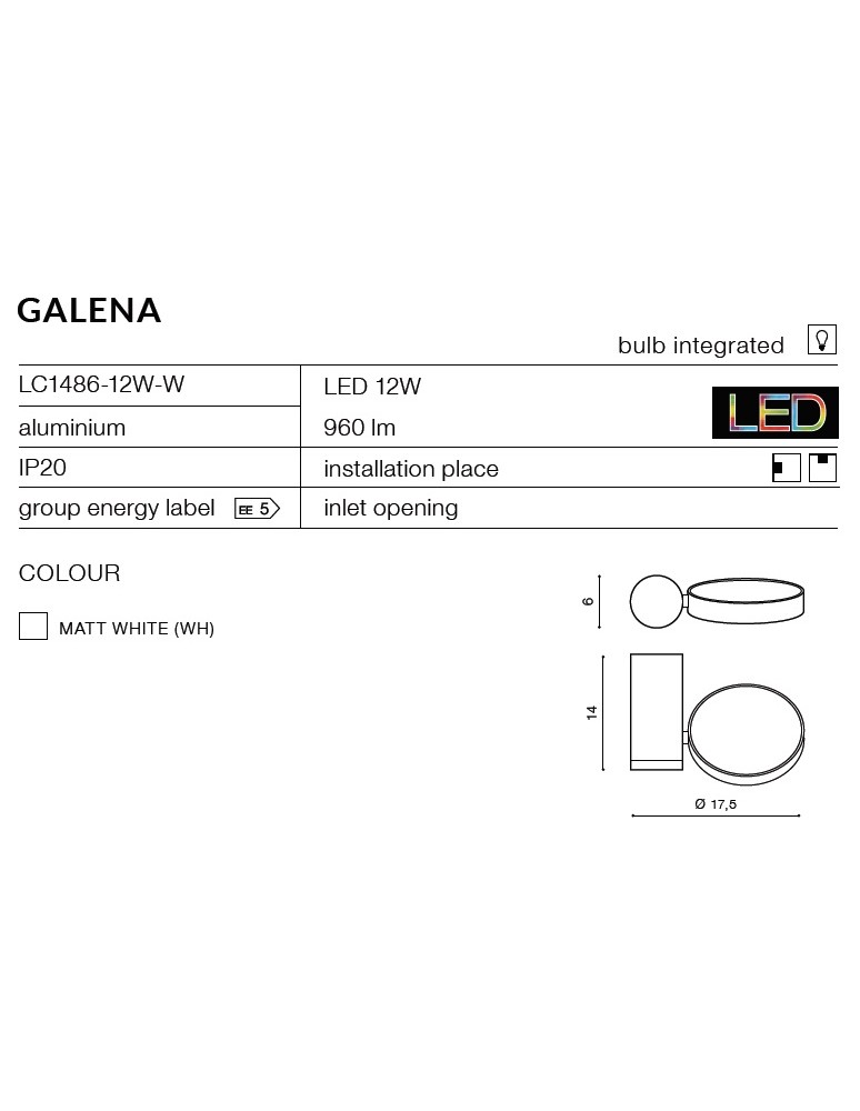 Reflektory LEDowe - Azzardo GINNA 3 BLACK 6xLED Ścienna Czarny IP54 AZ3484 - product kolory-swiatla.pl 3
