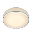 Plafony hermetyczne - Markslojd GLOBAL 22cm Led IP44 Chrom/Biały 105959 Plafon - product 1