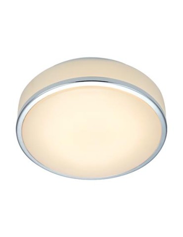 Markslojd GLOBAL 28cm Led IP44 Chrom/Biały 105960 Plafon