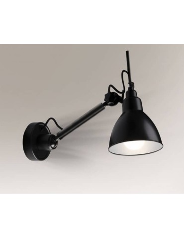Shilo DAISEN 1xE27 czarny kinkiet 4481
