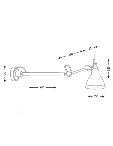 Shilo DAISEN 1xE27 czarny kinkiet 4482 - produkt 2