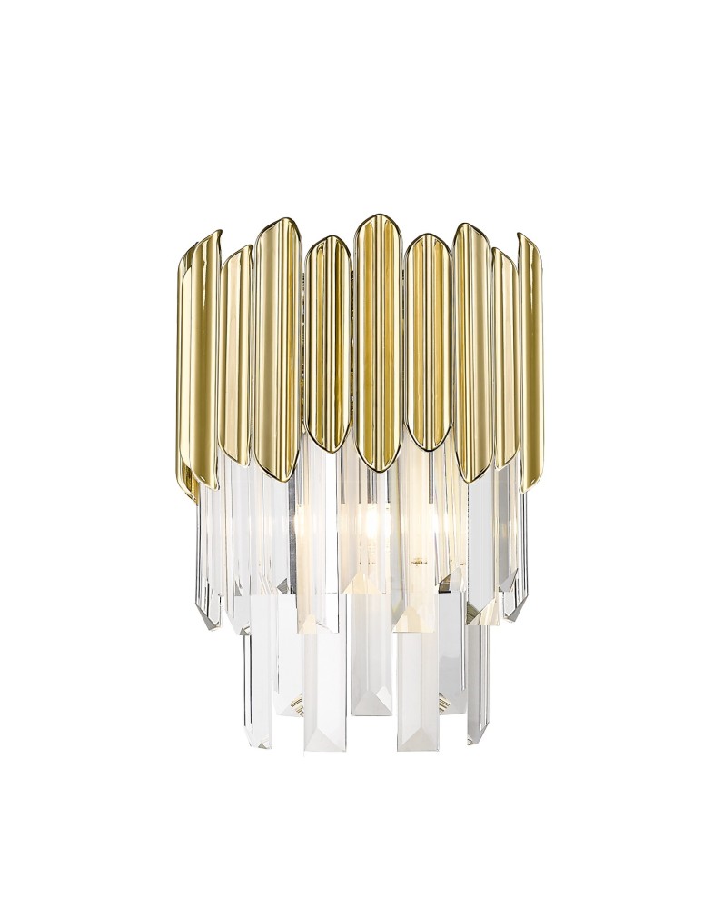 Kinkiety glamour - Zuma Line Gladius Kinkiet Złoty/Gold 1xG9 Złoty W0535-01B-B5J7 - produkt kolory-swiatla.pl 1