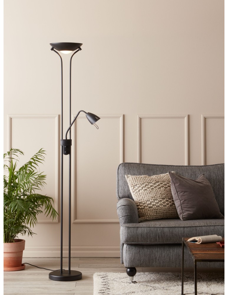 Lampy podłogowe do czytania - Markslojd DETROIT 2L Czarny 111223 Podłogowa - product kolory-swiatla.pl 2
