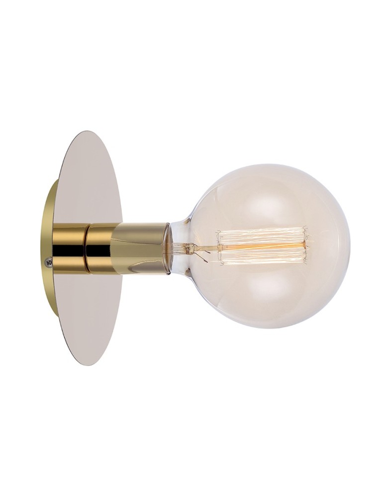 Kinkiety nowoczesne - Markslojd DISC Wall Brass 106154 Kinkiet/Sufitowa - produkt kolory-swiatla.pl 1