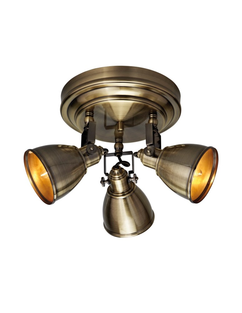 Lampy sufitowe reflektory - Markslojd FJÄLLBACKA 3L Antyczny 104050 Sufitowa - produkt kolory-swiatla.pl 1