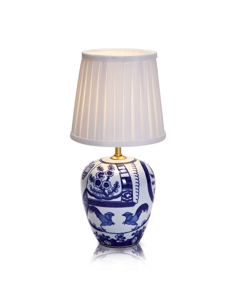 Lampy stołowe klasyczne - Markslojd GÖTEBORG 1L 17cm Niebieski/Biały 104999 Stołowa - produkt kolory-swiatla.pl 1