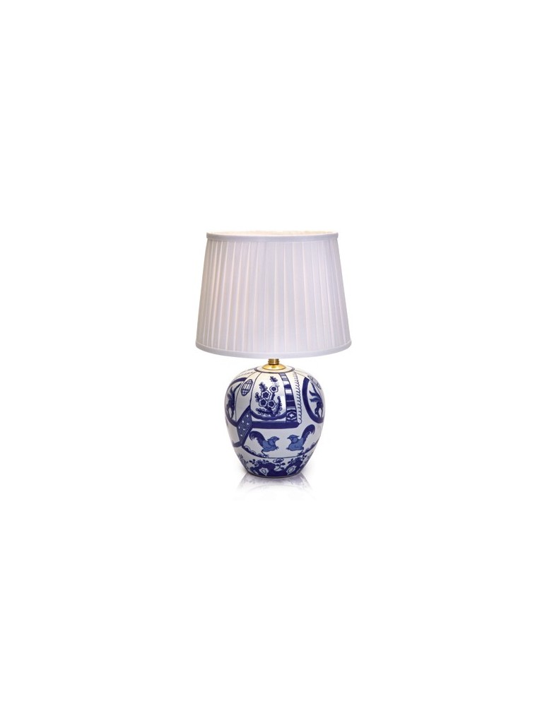 Lampy stołowe klasyczne - Markslojd GÖTEBORG 1L 30,5cm Niebieski/Biały 105000 Stołowa - produkt kolory-swiatla.pl 1