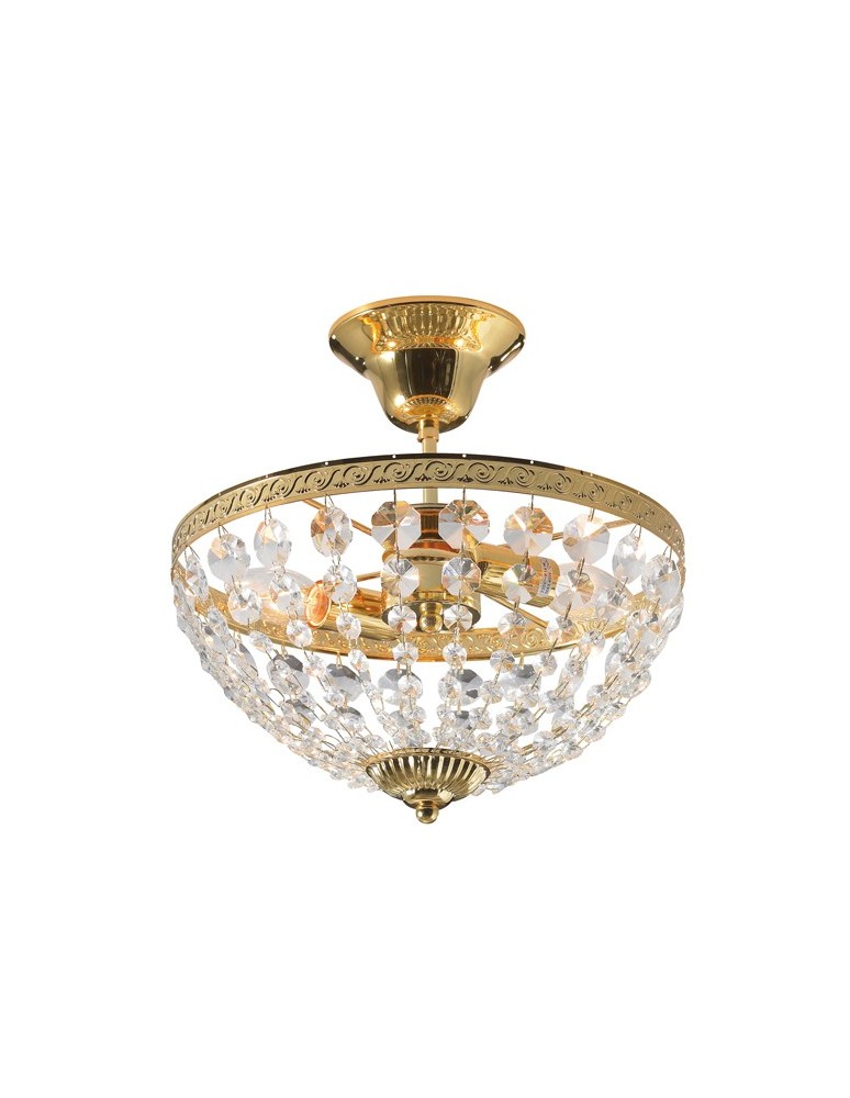 Lampy sufitowe z kryształami - Markslojd HANASKOG 30cm Złoty/MC 100486 Plafon - produkt kolory-swiatla.pl 1