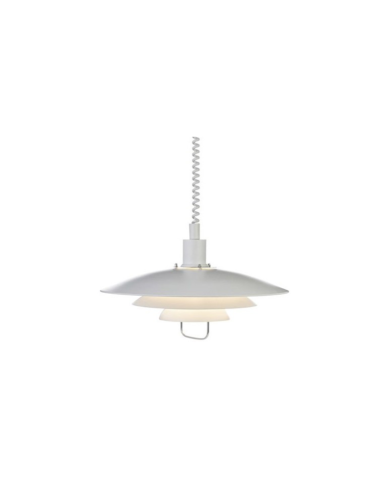 Lampy wiszące w stylu skandynawskim - Markslojd KIRKENES 1L Biały 102281 Wisząca - produkt kolory-swiatla.pl 1