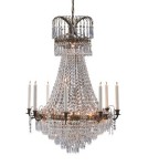 Żyrandole glamour - Markslojd LÄCKÖ Korona 9L Antyczny/Brilliant 100659 Żyrandol - product 1