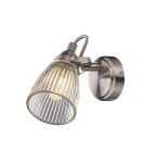 Kinkiety - Markslojd LADA 1L IP44 Stalowy/Przezroczysty 104864 Kinkiet - product 1